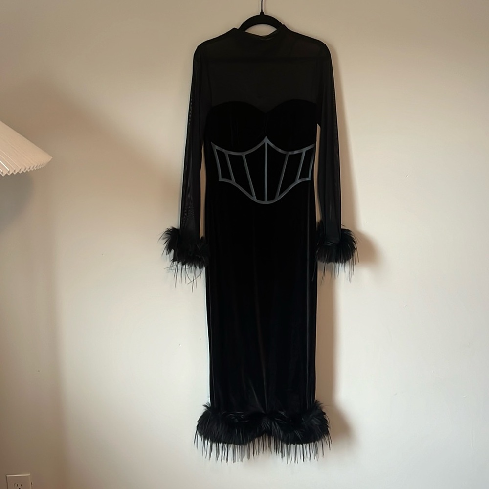 Black cocktail dress